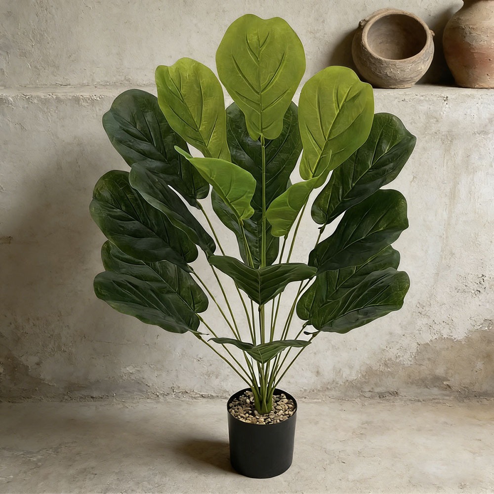 Ficus Lyrata Tree - 1 Stück 75cm Künstlicher Ficus Lyrata