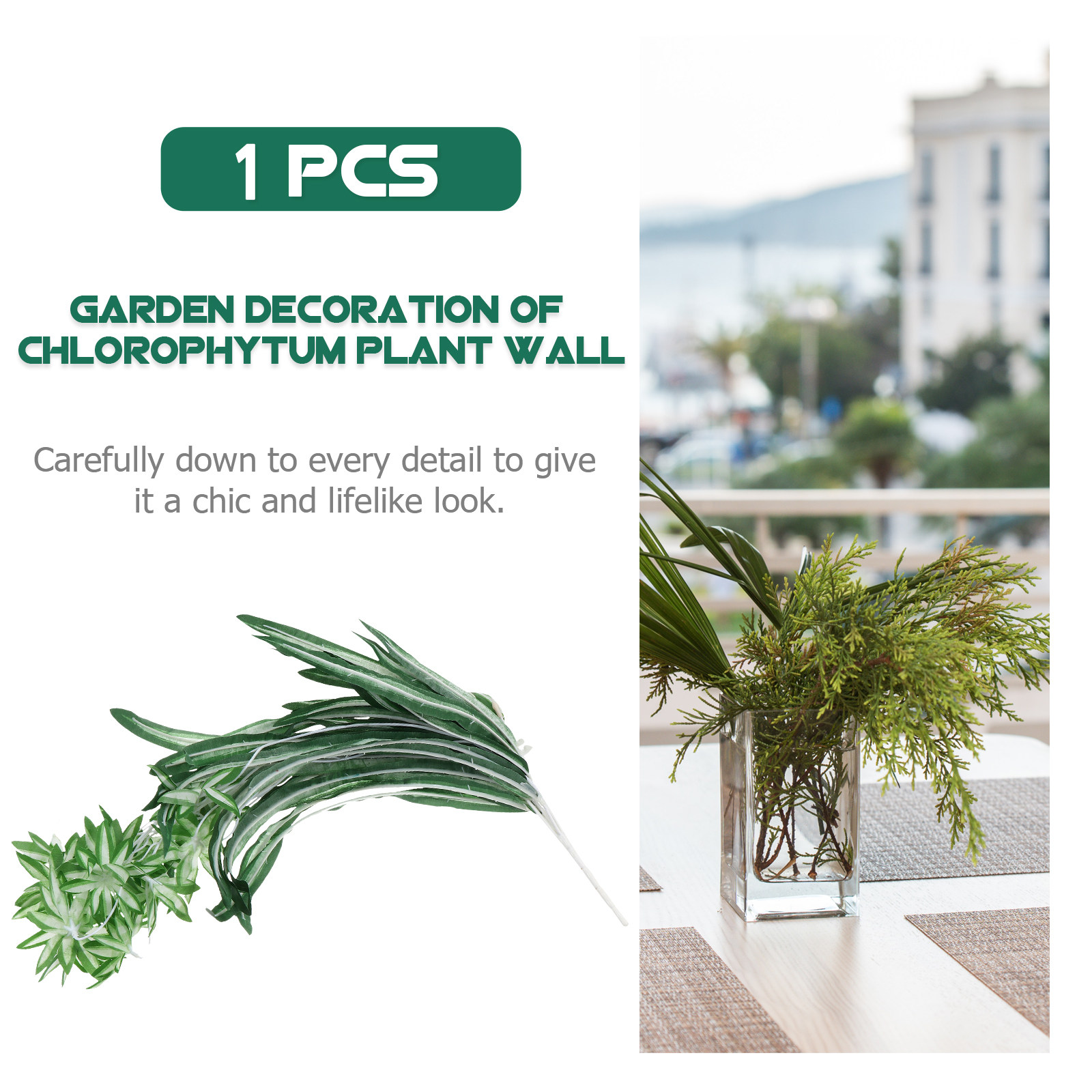1 Stück künstliche Chlorophytu – Spider Plant Hanging Bewertung und Preis